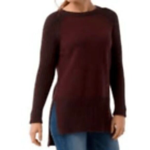 Smartwool Ripple Creek Tunic Sweater Fig Heather Maroon Merino Wool Long S NWT - Picture 8 of 8